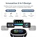 EmeTerm Smart FDA-Cleared Anti-Nausea Wristwatch Touchscreen IP67 Waterproof Morning Motion Sickness Relief Rechargeable Fast Acting Drug Free (2 Pack Black with Extra Gel)