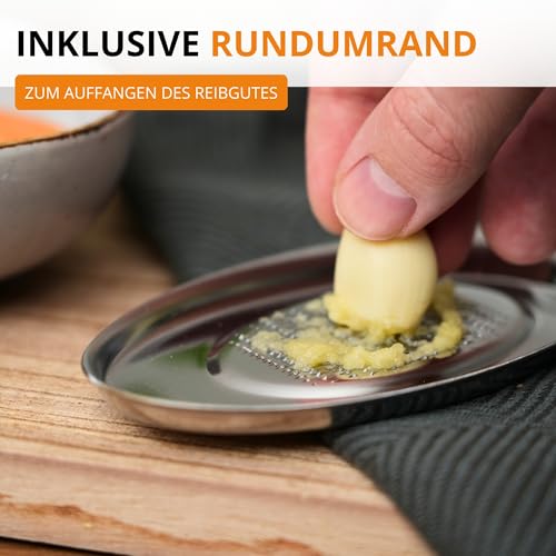 Foto von Westmark Ingwer-/Gewürzreibe, oval, 14,2 x 0,7 x 0,9 cm, Rostfreier Edelstahl, Silber, 11562260