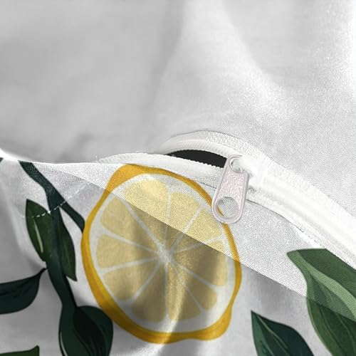 Drap de couette branches de citronnier en microfibre entretien facile qui ne se froisse pas - 8