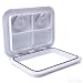 YaeMarine Marine Deck Hatch Boat Deck Hatch Access Hatch & Lid 17-1/4"x12-3/8'' -RV- White(440mmx315mm)(BK-0053)