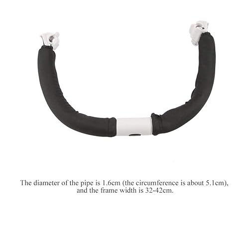 Miniatura 5 de Mango de cochecito de bebé, barra de parachoques ajustable, mango universal, manillar para silla de ruedas, mango para reposabrazos adecuado para la