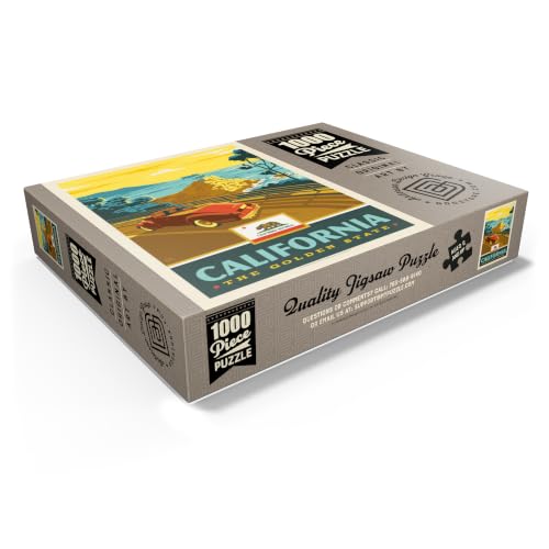 MyPuzzle California: The Golden State (Coastline) - Rompecabezas Premium de 1000 Piezas para Adultos miniatura 3