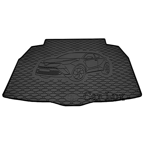 Car Lux DUO06036 - Alfombra Protector Maletero + Alfombras Alfombrillas de Goma a Medida para Toyota C-HR CHR Desde 2016-