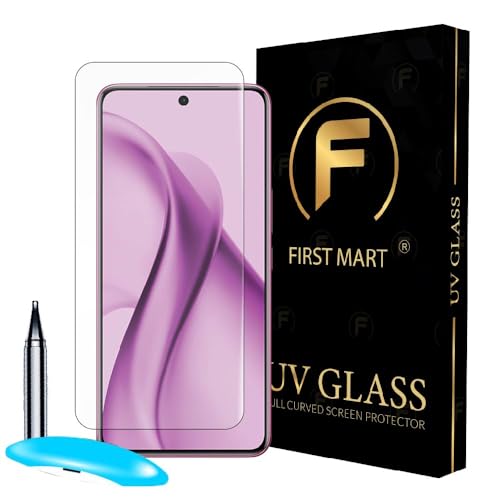 Image of FIRST MART Military Grade UV Tempered Glass for Vivo V60e 5G (6.77 Inches) With Edge To Edge Full Screen Coverage and Easy Installation Kit |Crystal Clear