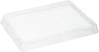 Vista 6 de Restaurantware Cafe Vision Contenedores de comida para llevar de 17 onzas, 200 cajas de almuerzo desechables con cierre de clic, tapas transparentes