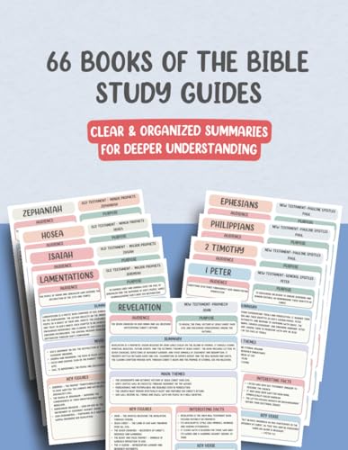 66 Books of the Bible Study Guides: Clear & Organized