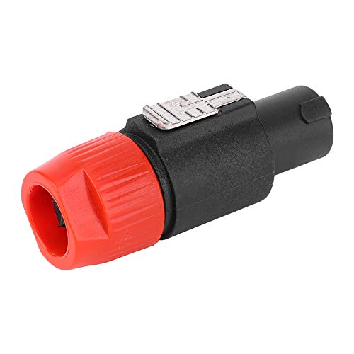 Conector profesional de audio 4 polos NL4FC rojo miniatura 5