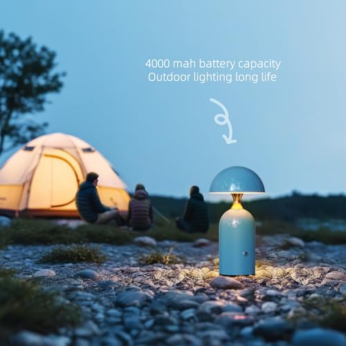 HOMY New Blue Pure Craft Desk lamp Indoor Home Improvement Lighting Outdoor Camping Atmosphere Lamp Nightlight LED Bedroom, Living Room, Home Office, Patio, Bathroom, Dining Table - Image 5