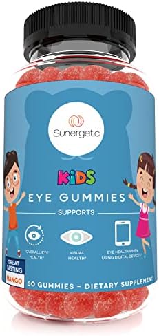Premium Eye Support Gummies for Kids - Lutein with Zeaxanthin Supports Overall Eye Health, Vision & Macular Health - Clinically Studied Lutein & Zeaxanthin Gummies with Lutemax 2020-60 Gummies