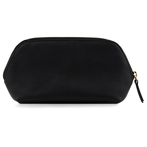 Londo Genuine Leather Makeup Bag Cosmetic Pouch Travel Organizer Toiletry Clutch