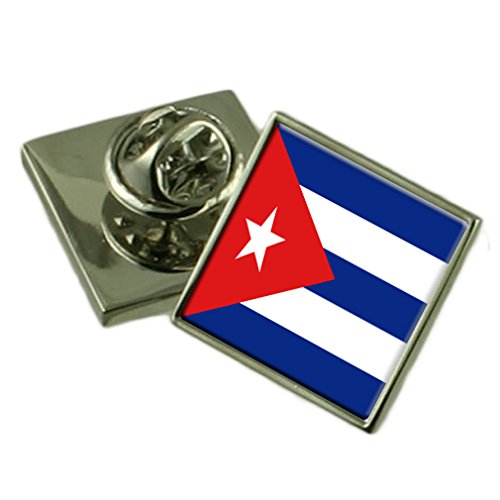 Pin's Drapeau Cuba en Argent Massif 925, Broche de Collection Haute Qualité