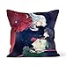 Inuyasha 02 Anime giapponese poster cuscino del divano federa decorativa adatta per la decorazione della casa auto divano 40x40cm