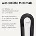 Amazon Basics Elektrischer Handmixer, 400W, 6 Geschwindigkeiten mit Turbo, Aufbewahrungskoffer, Mittelgroß, Schwarz