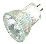 Satco S4646 10 Watt MR8 Halogen GZ4 Base 12 Volt Clear NSP 9 Beam Pattern Light Bulb, With Lens