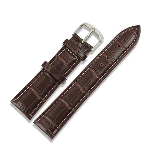 Bracelet de montre en cuir véritable 22mm 20mm 16mm rétro sport vintage universel