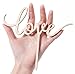 LOVENJOY Wooden Love Cake Topper Rustic Wood, Gift Boxed