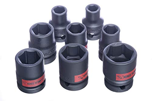 Jogo Soquete Impacto com 08 Pcs-1/2 Pol, Kingtony Br, 4408Sp