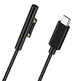 Surface Connect to USB-C Charging Cable 15V/3A, Compatible with Microsoft Surface Pro 7/6/5/4/3, Surface Laptop 3/2/1, Surface Go, Surface Book (6FT)