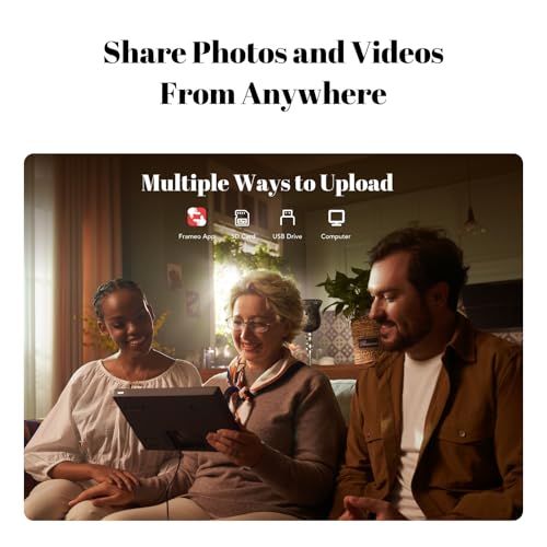 Image of Pexar by Lexar Digital Picture Frame, 10.1 inch Touch Screen Ultimate Clarity, Anti-Glare Stunning Under Lighting, WiFi Photo Frame 32GB for Home Decor, Gifting, Share Photos /Videos via APP