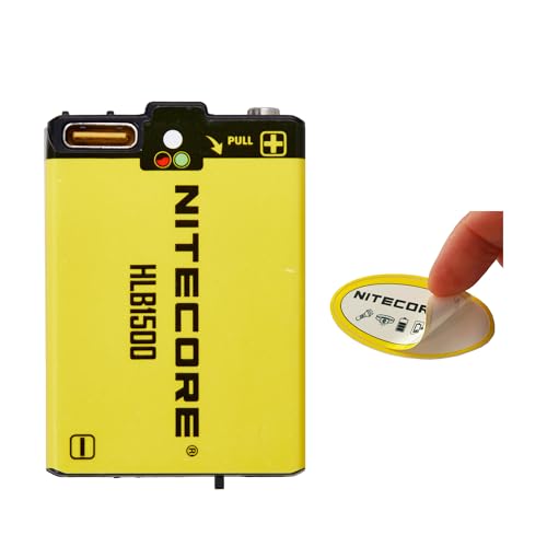 Nitecore HLB1500 USB Rechargeable Battery Pack for UT27, HA13, HA23 UHE headlamps, and Bubble Lantern