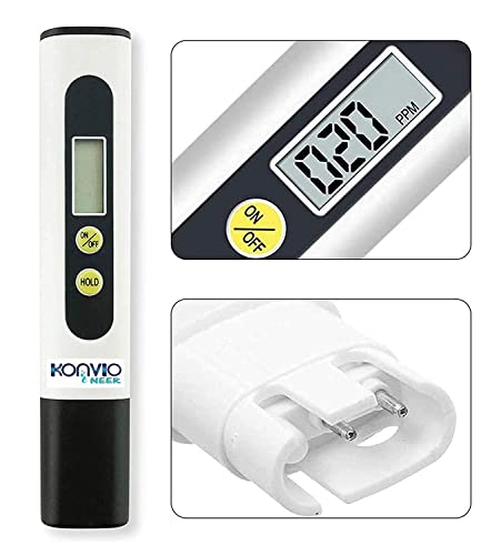 Image of KONVIO NEER Wireless Water Dispenser Pump with TDS Meter for 20L | Rechargeable wireless water dispenser pump with Type-C charging and TDS meter for convenient dispensing and water testing