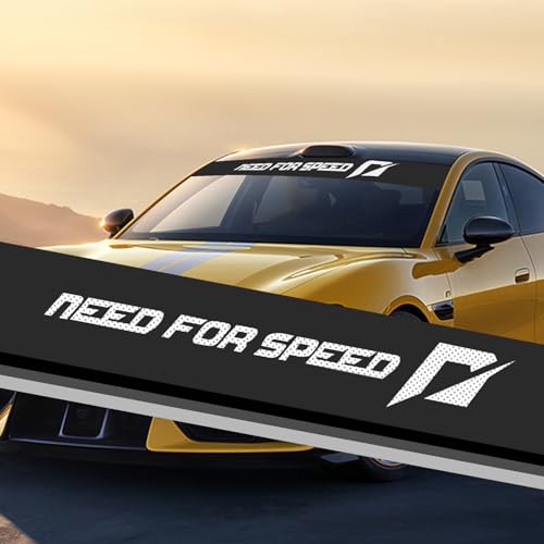 ramuel Front Windshield Racing Viny Decal Sticker for Car(Need for Speed)