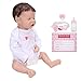 FastUU Cheveux lavés et peignés Membres détachables Simulé Baby Doll, poupée en Silicone Souple réaliste, pour Cadeau d'anniversaire de Noël Filles