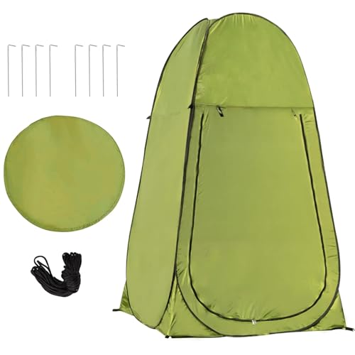 Pop Up Privacy Tent - 7ft Tall - Oversized Strong Camping Portable Toilet Tent Outdoor Camp Bathroom Changing Dressing Room - Instant Privacy Shelters Camping for Beach, Hiking, Fishing