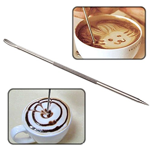 DLIDR Profesional Barista Café Latte Cappuccino Espresso Decoración Arte Pen Cafe Cocina Decoración Herramienta