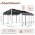 12x20FT Heavy Duty Metal Carport A Frame Steel Roof Shelter