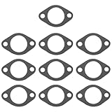 ECSiNG 10Pcs Motorcycle Exhaust Gasket Cylinder Manifold Gasket Compatible with Tomos A35 43x27x2mm