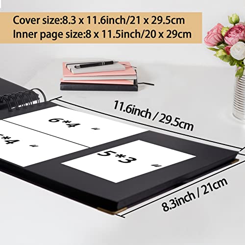 Colemoly JTB85 Photo Album Scrapbook 100 Pages(8.3X11.6In) Personalized thumb #1