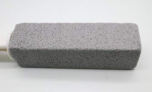 Pumice Stone For Toilet Bowl Cleaning With Extra Long Handle, Remove Limescale Stains, Hard Water Rings, Calcium Buildups, Iron And Rust, Also Suitable For Cleaning Tile/Bath/Sink/Pool/Grill, 2 Pack #TOP6