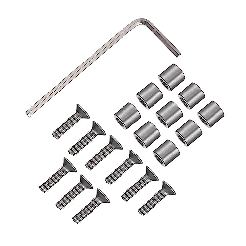 SOLUSTRE 1 Juego Tornillos De La Placa De Soporte Barra De Pegamento Grande Platos Placa De Construcción De Acero De Resorte Construir De Oficina Lámina Jumbo Partes Acero Inoxidable Silver