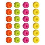 Paquete de 24 tazas de donuts de silicona, aptas para lavavajillas, magdalenas, moldes de forma redonda, suministros de cocina, moldes de donuts de silicona