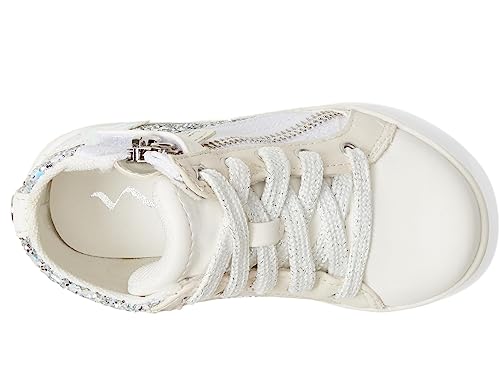 NINA Girl's Yuti (Toddler/Little Kid/Big Kid) White Glitter/Smooth 7 Toddler M2