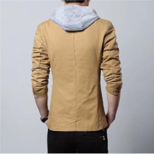 Men Street Style Hooded Blazer4