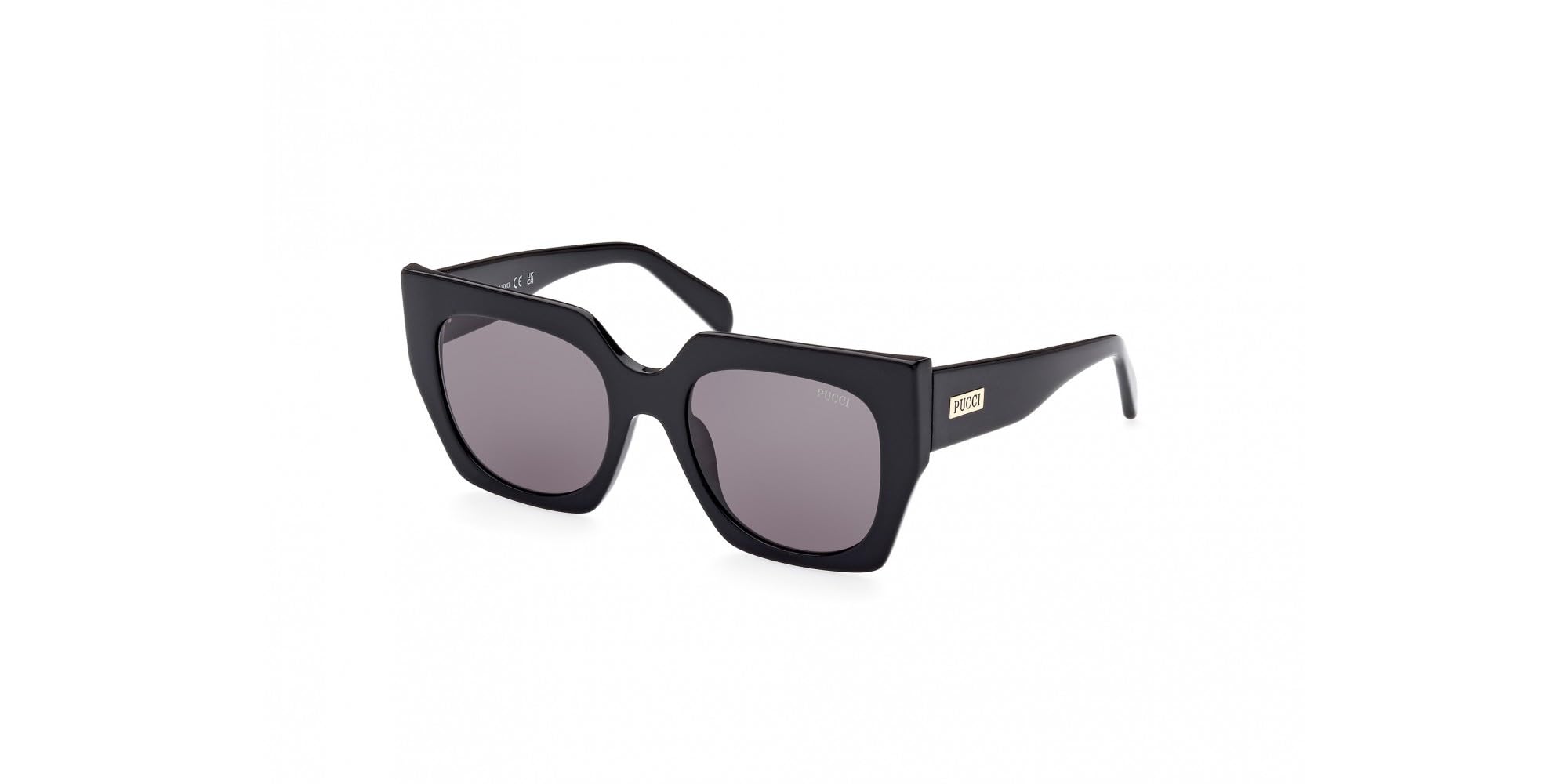 Emilio Pucci Women's Black/Grey Ep0197 01A Woman Sunglasses Acetate Butterfly Normal