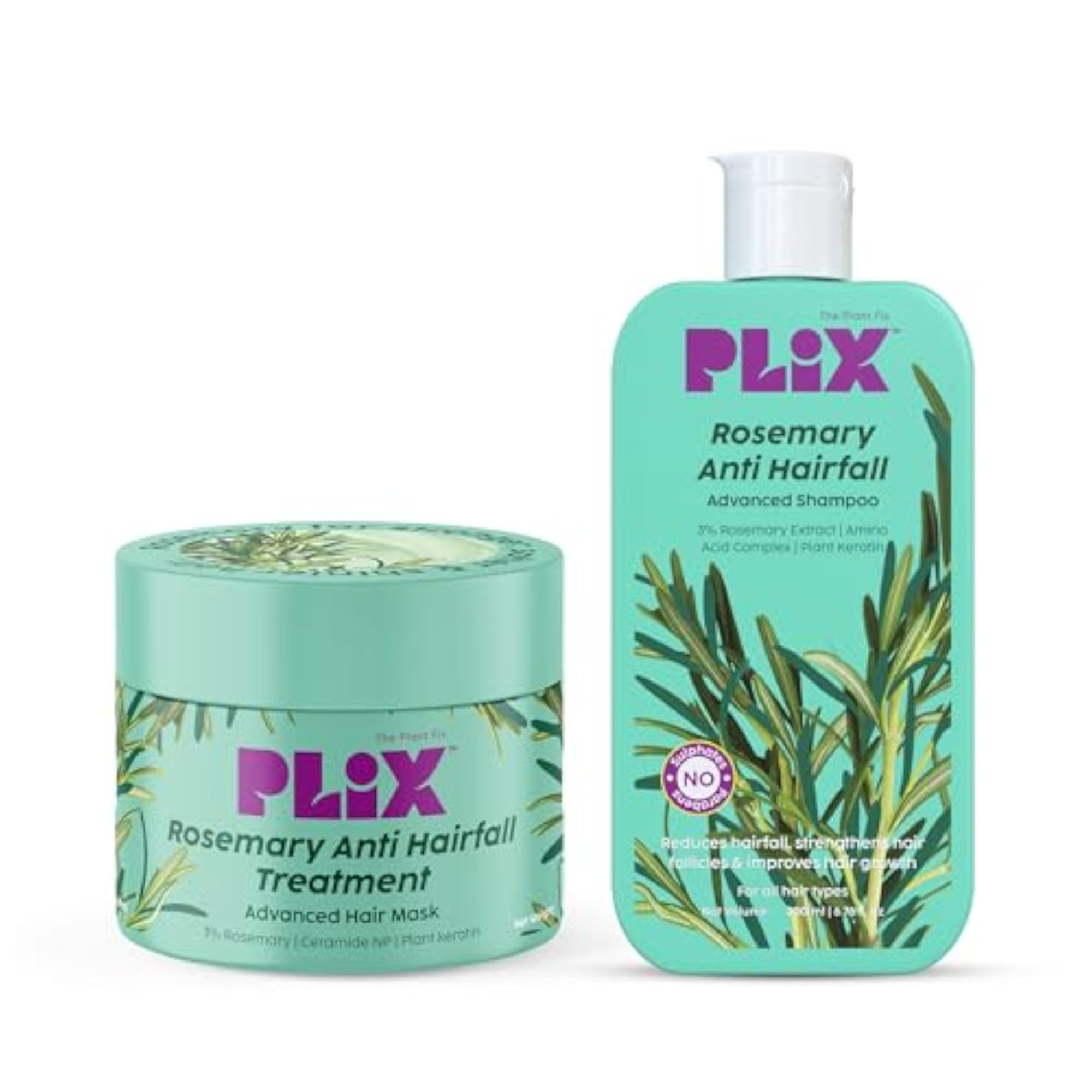 Rosemary Infused Shampoo & Hair Mask, Repair Treatment