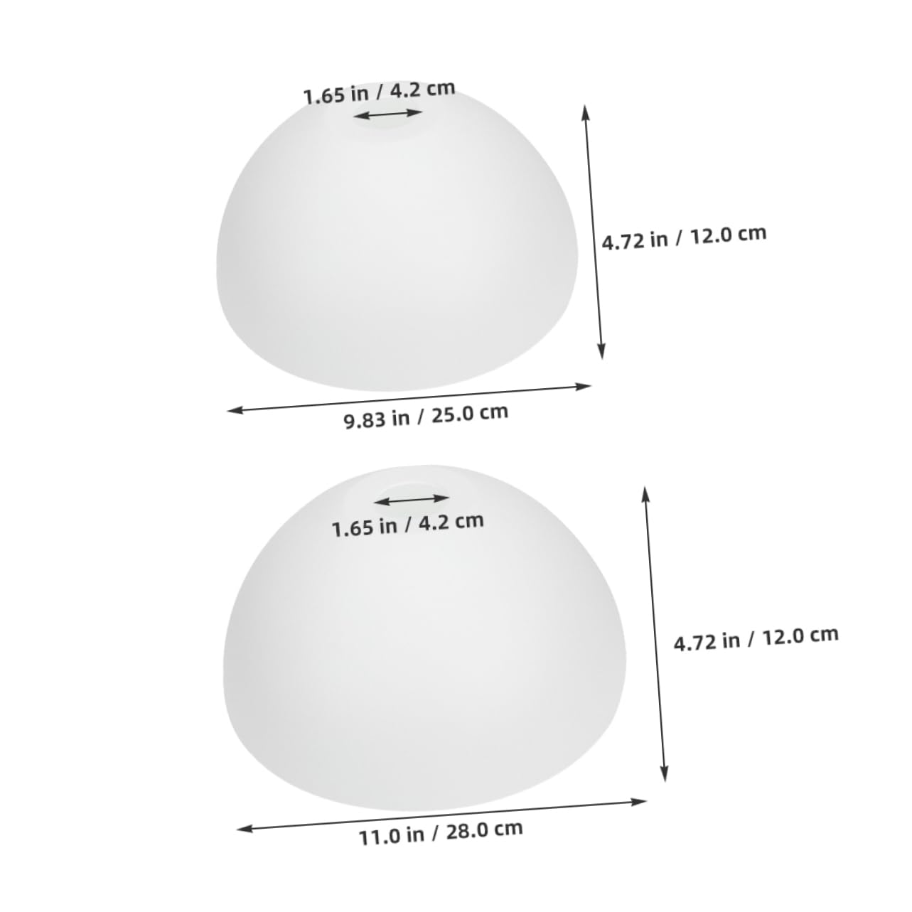 Angoily 2piezas Pantalla De Luz De Plástico Forma De Hongo Lámpara Decorativa De Cúpula Para Lámparas De Techo Sconces Para Decoración Del Hogar