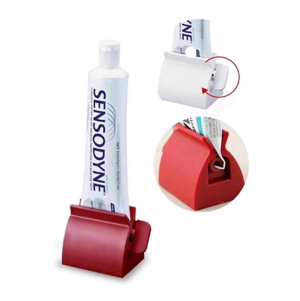 Prostuff.in Plastic Cream Tube Squeezing Dispenser Rolling Tube Squeezer Tooth Paste Squeezer Toothpaste Dispenser,Random Color,1 Pcs 4