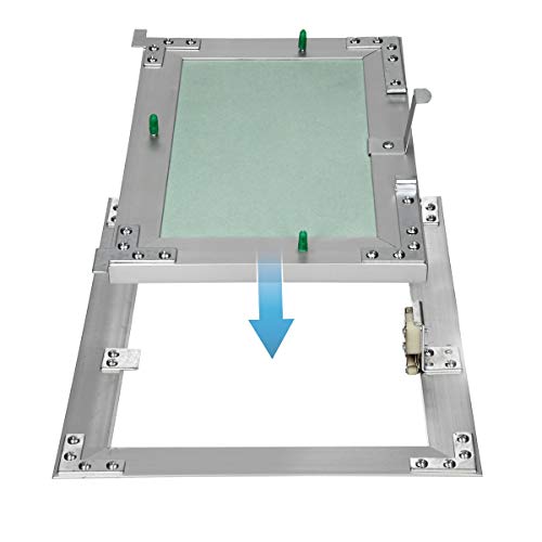 Compuerta de revisión ECD Germany de 150x200mm con marco de aluminio para techos de placa 4