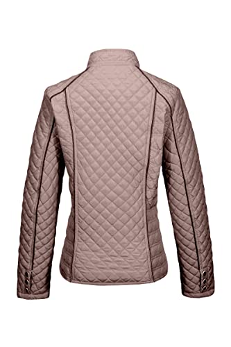 Bellivera Women Stand Collar Lightweight Quilted Puffer Jacket, Womens Spring Fall Clothes Winter Padded Coat 087 Pink M #TOP2