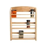 condimentos cocina española Estantería de pared hecha de madera