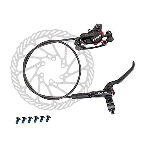 Image of Bike Hydraulic Disc Brake Calipers Oil Pressure Brakes Set Repair Part Rear, Black