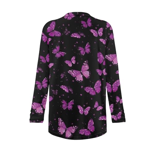 Image of Cardigan Sweaters for Women Long Sleeve Cardigan Soft Drape Open Front Fall Dusters V-Neck Jackets Dressy Loose Coat
