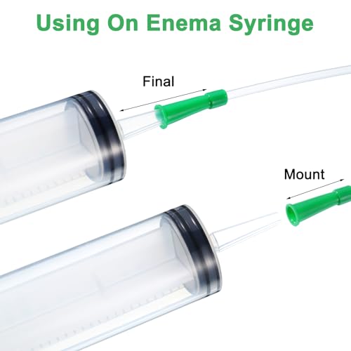Image of Nuanchu PVC Replacement Tubings Supplies Tubes Kit Clear Replacements Hose with Flexible Rounded End for Smooth Insert(16 FR,60 Pieces)