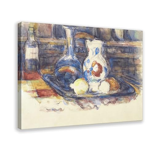Toile Cézanne carafe et citrons pour sublimer la décoration murale de votre bureau