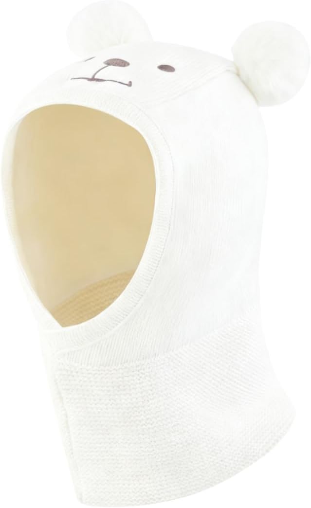 LLmoway Baby Toddler Kids Winter Hats Warm Windproof Knit Scarf Hood Fleece Hat