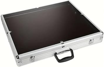 Card Show Display Case,34"x22"Trade Show Display Case,Superior Quality&Outstanding Performance,Card Display Case with Alloy Safety Lock&Side Panel for Sports Card/TCG/Jewelry Collection,Silver